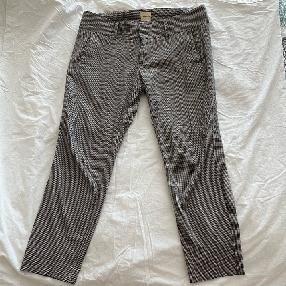 Bass&Co Straight Leg Houndstooth Pants (Size 12)